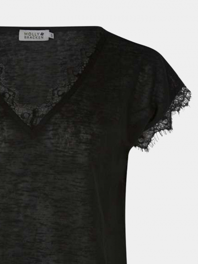 T-shirt loose noir femme - Molly Bracken