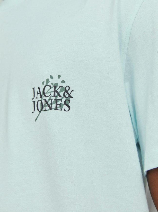 T-shirt lafayette flower bleu clair homme - Jack & Jones