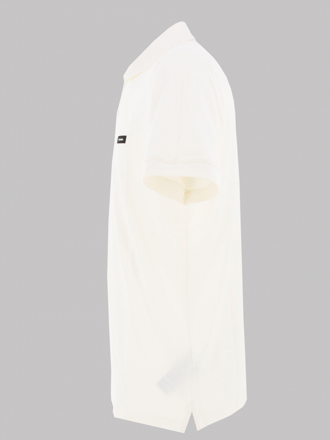 Polo uni thermo tech pique blanc écru homme - Calvin Klein