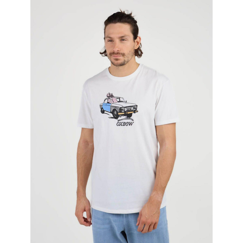 T-shirt imprimés taviri blanc homme - Oxbow