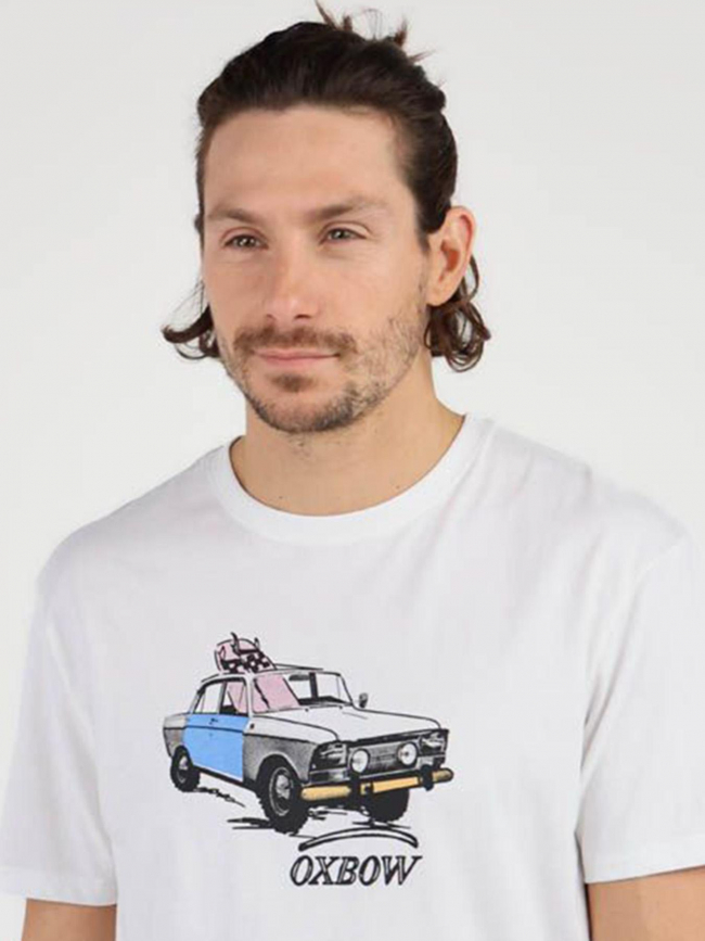 T-shirt imprimés taviri blanc homme - Oxbow