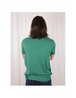T-shirt col v tadeg chiné vert homme - Benson & Cherry