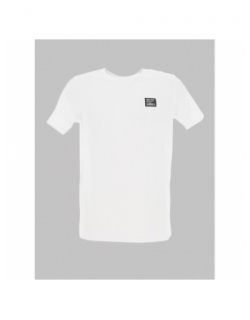 T-shirt uni rec logo blanc garçon - Teddy Smith