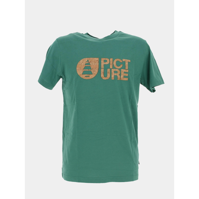 T-shirt basement logo liège vert homme - Picture