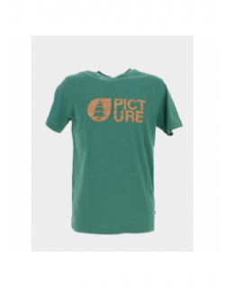 T-shirt basement logo liège vert homme - Picture