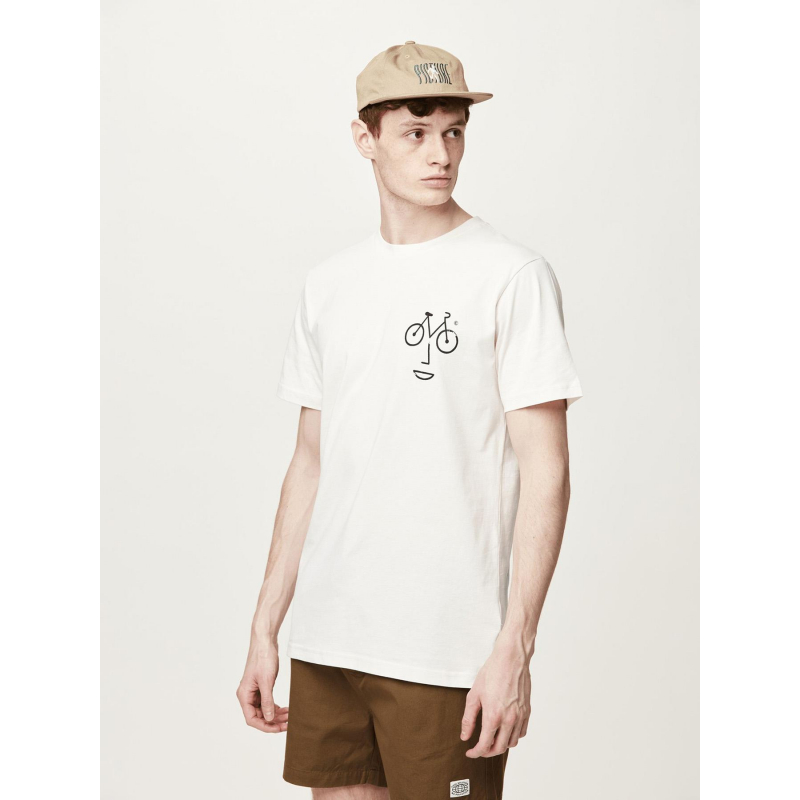 T-shirt expensive natural blanc homme - Picture