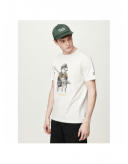 T-shirt dad and son fisherfish blanc homme - Picture