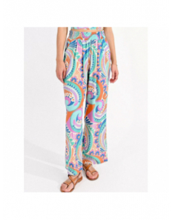 Pantalon fluide woven multicolore femme - Molly Bracken