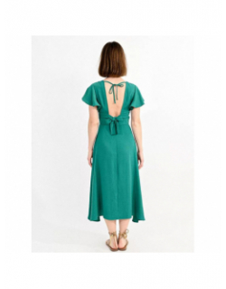 Robe longue woven vert femme - Molly Bracken