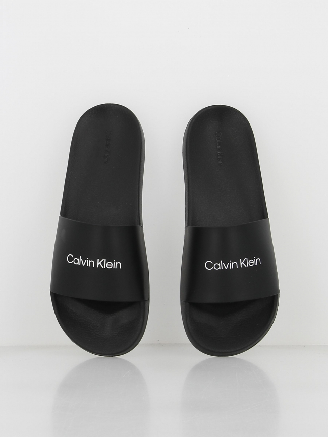 Claquettes slide noir homme - Calvin Klein