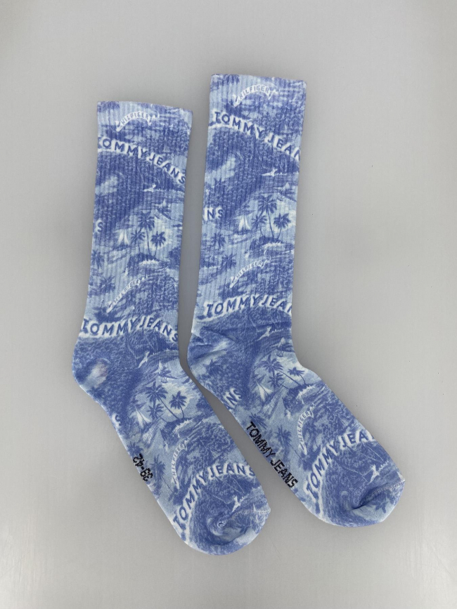 Chaussettes imprimés hawaiian bleu - Tommy Hilfiger