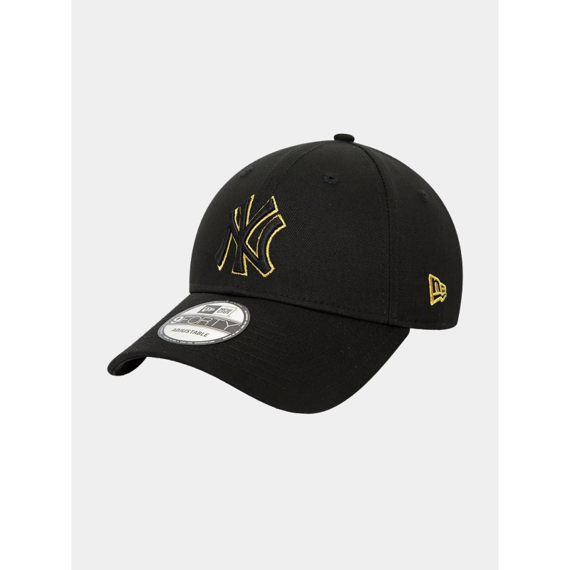 Casquette 9 forty metallic outline noir doré - New Era