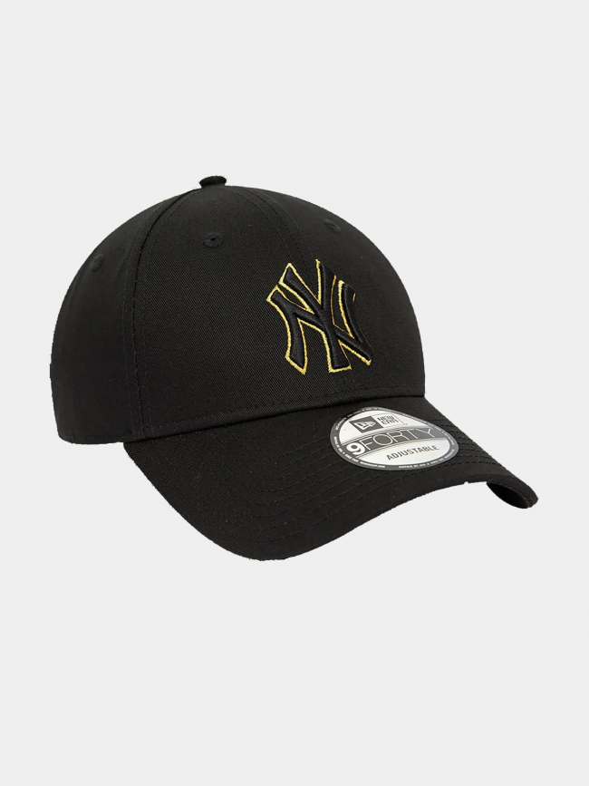 Casquette 9 forty metallic outline noir doré - New Era