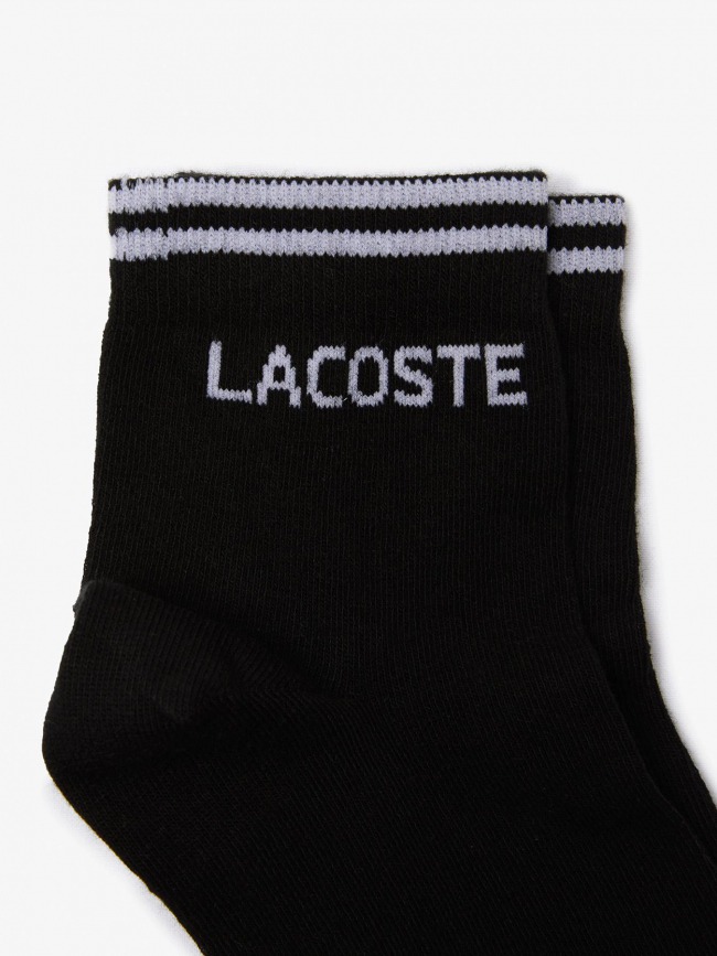2 paires de chaussettes core performance noir blanc - Lacoste