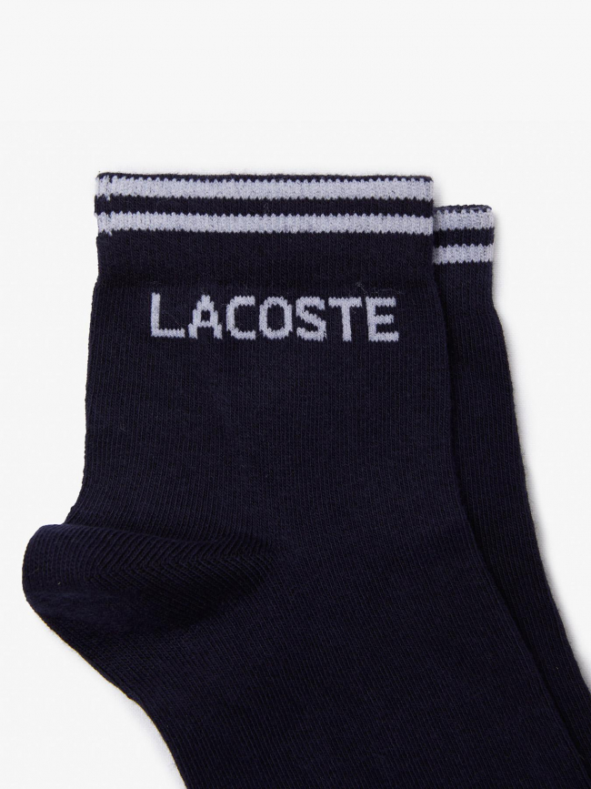 2 paires de chaussettes core performance bleu blanc - Lacoste