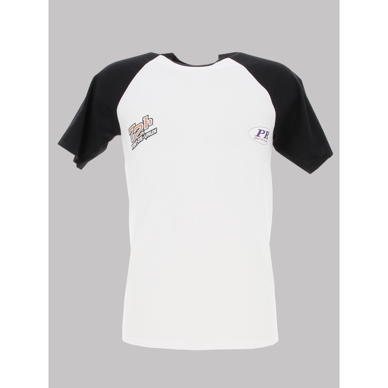 T-shirt PR Racing Club x 72h Pont de Vaux blanc noir