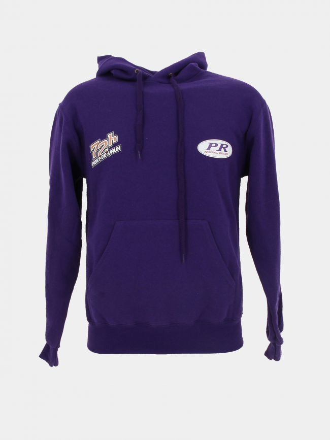 Sweat à capuche PR Racing Club x 72h Pont de Vaux violet
