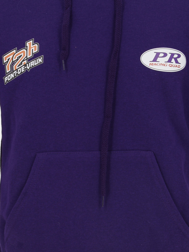 Sweat à capuche PR Racing Club x 72h Pont de Vaux violet