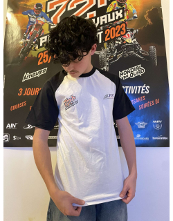 T-shirt PR Racing Club x 72h Pont de Vaux blanc noir