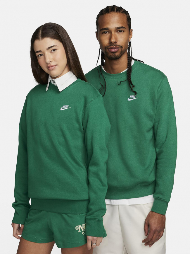 Sweat crew sportswear club uni vert - Nike