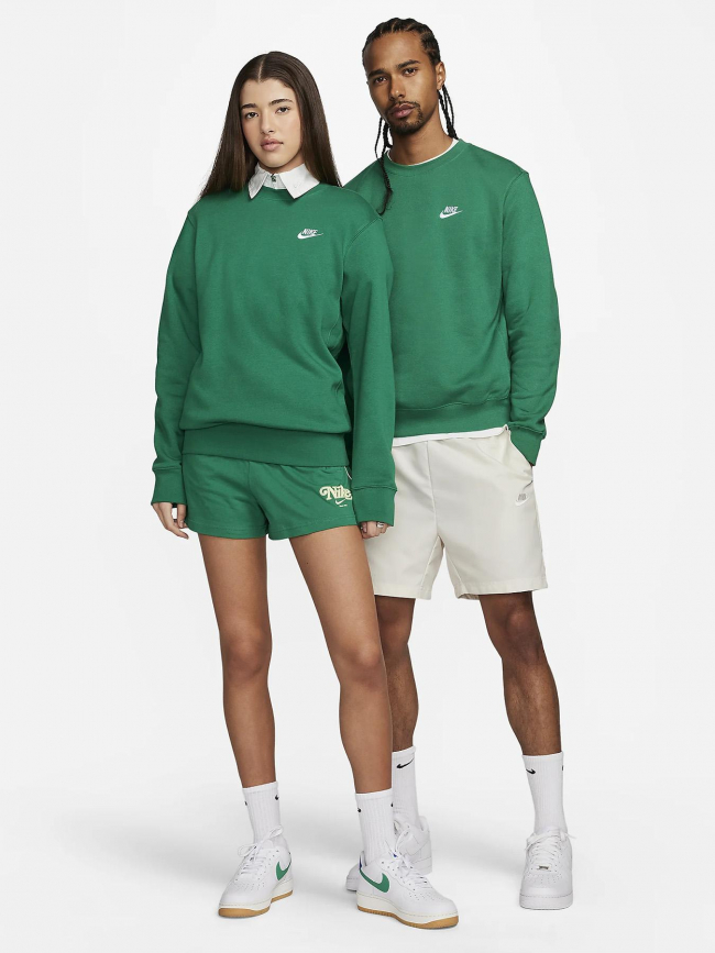 Sweat crew sportswear club uni vert - Nike