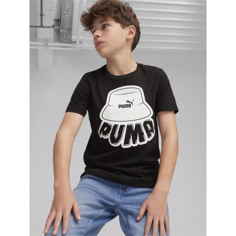 T-shirt graf noir enfant - Puma