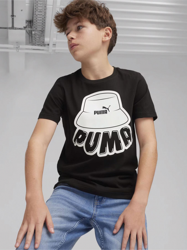T-shirt graf noir enfant - Puma