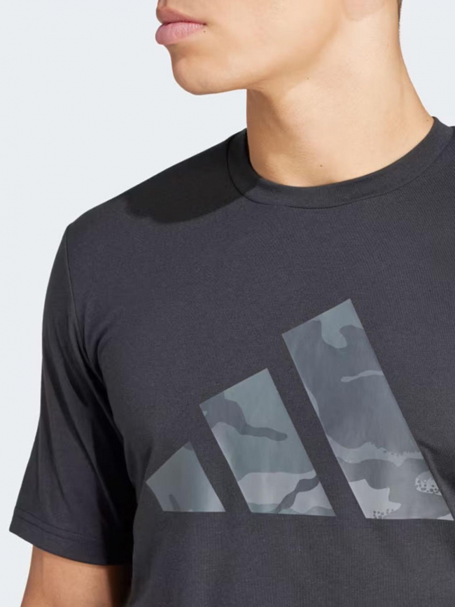 T-shirt uni logo essea noir homme - Adidas