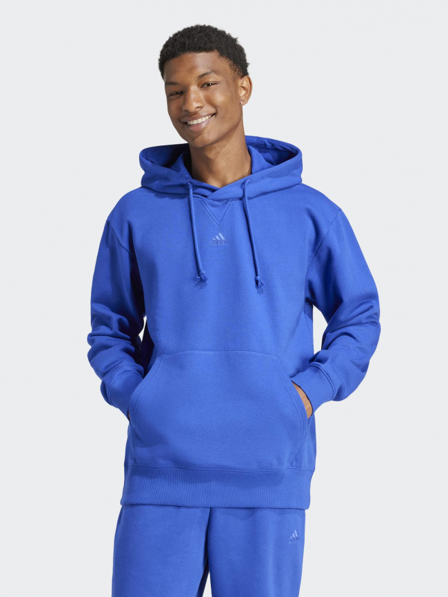 Sweat à capuche uni all szn bleu homme - Adidas