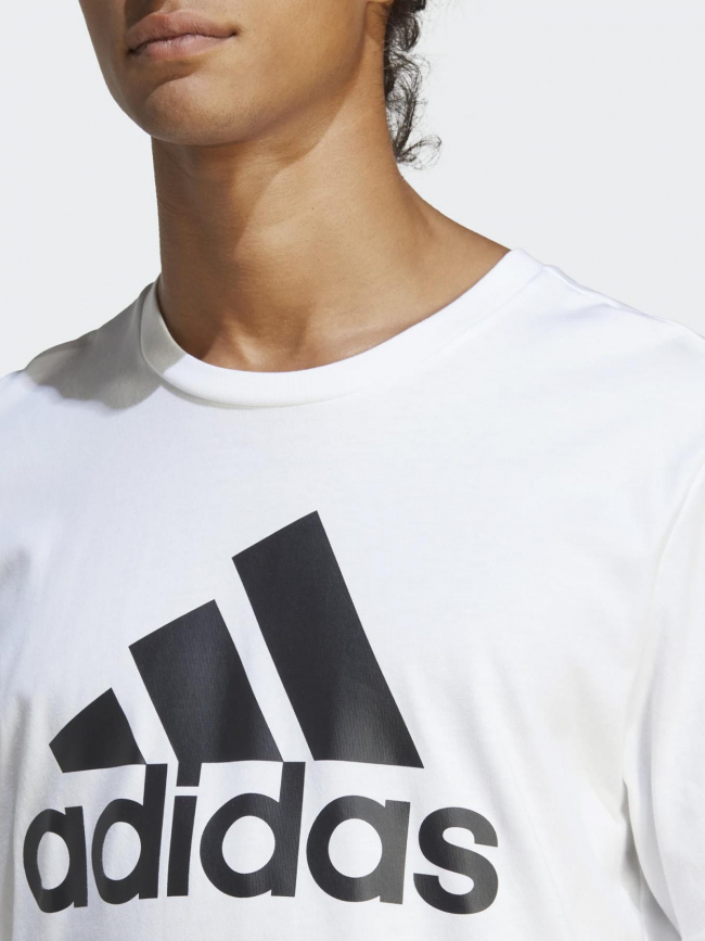 T-shirt logo blanc homme - Adidas
