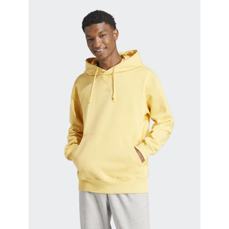 Sweat à capuche all szn jaune homme - Adidas