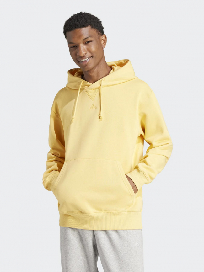 Sweat à capuche all szn jaune homme - Adidas