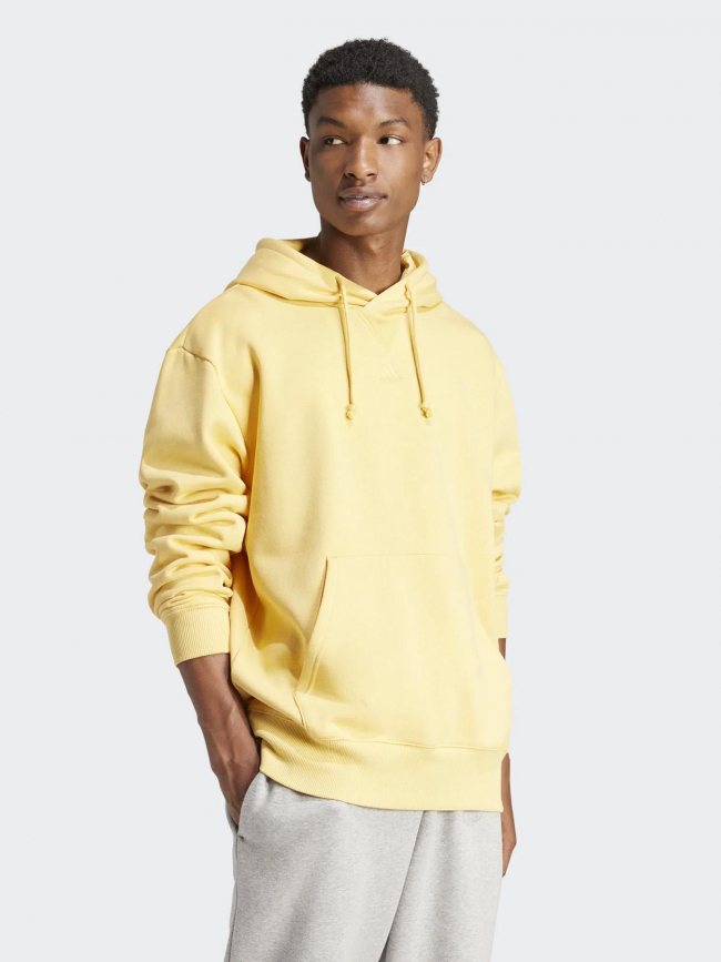 Sweat à capuche all szn jaune homme - Adidas