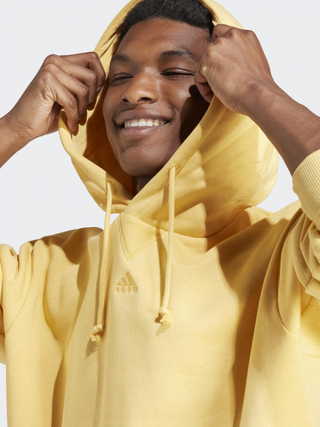 Sweat à capuche all szn jaune homme - Adidas