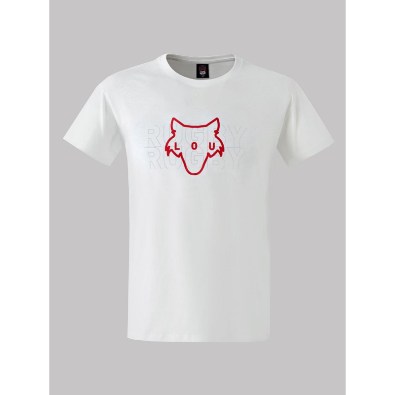 T-shirt de rugby lyon lou blanc homme - M Com