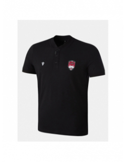 Polo travel rugby noir homme - M Com