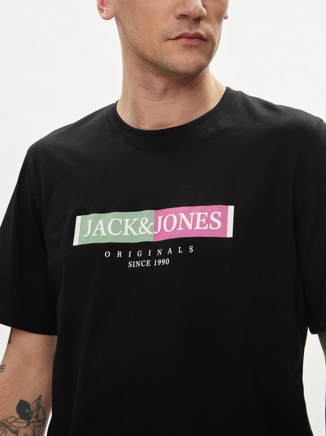 T-shirt jorlafayette noir homme - Jack & Jones