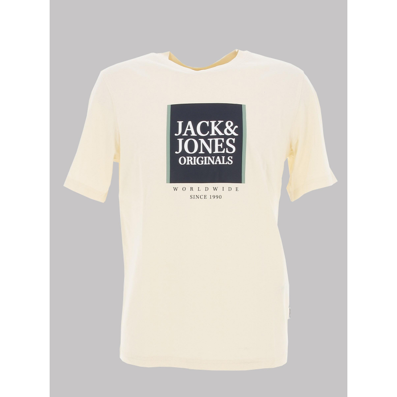 T-shirt jorlafayette beige homme - Jack & Jones