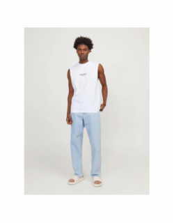 T-shirt sleeveless logo blanc homme - Jack & Jones