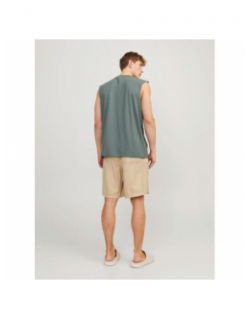T-shirt sleeveless logo kaki homme - Jack & Jones