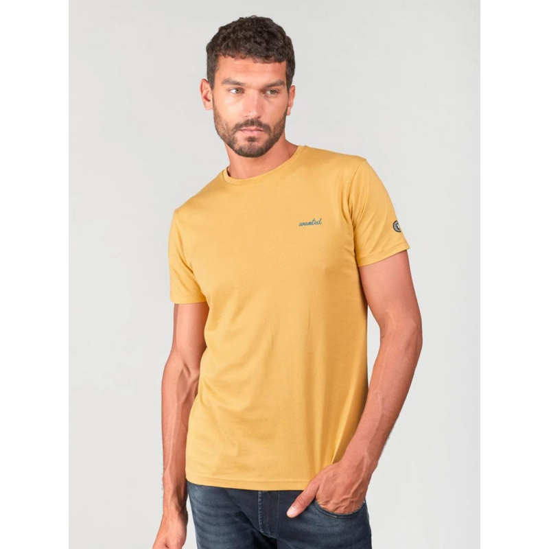 T-shirt wunth sahara jaune homme - Le Temps Des Cerises