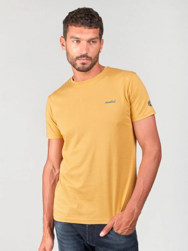 T-shirt wunth sahara jaune homme - Le Temps Des Cerises