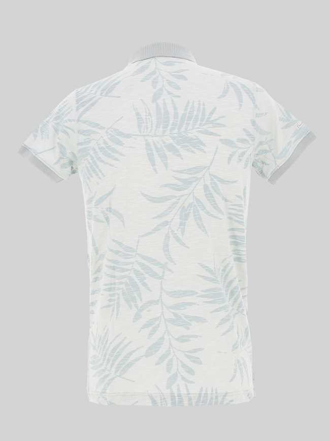 Polo tikito manches courtes floral vert homme - Deeluxe