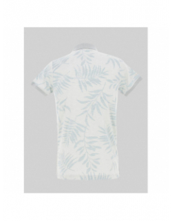 Polo tikito manches courtes floral vert homme - Deeluxe