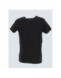 T-shirt hawaiki imprimé noir homme - Deeluxe