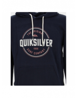 Sweat à capuche circle logo bleu marine homme - Quicksilver
