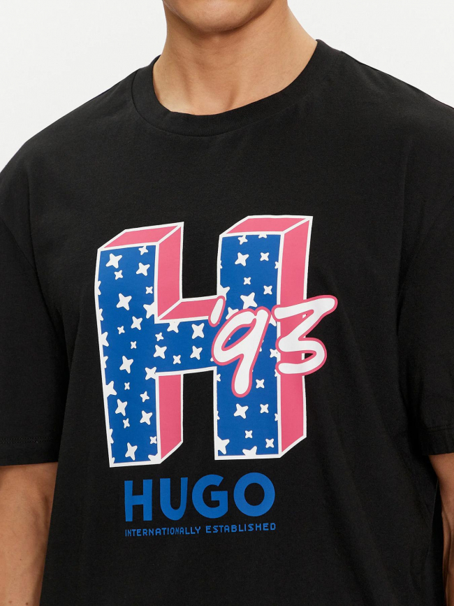 T-shirt nentryle noir homme - Hugo