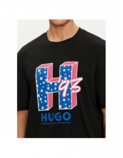 T-shirt nentryle noir homme - Hugo
