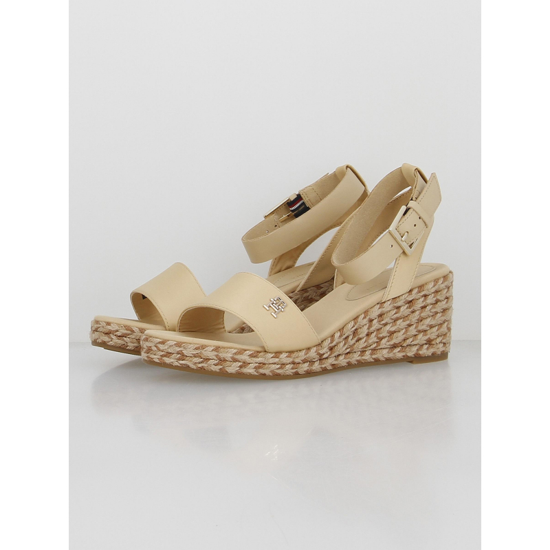 Beige Sandales Compensees Hilfiger Sandales Compensées Colorful