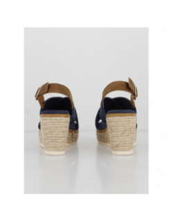 Sandales à talons compensés bleu marine femme - Refresh